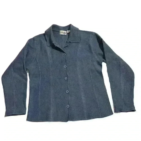 Vintage 90s Paul Harris Design Jacket Womens Large Italian Boiled Wool Y2k PHD￼ - Picture 1 of 6